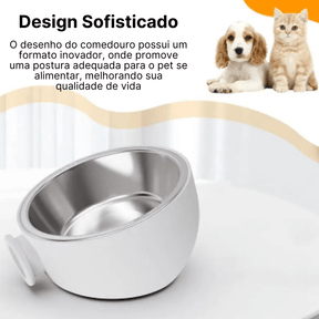 Comedouro Para Cachorro | Com Suporte de Parede - Boompreçopet