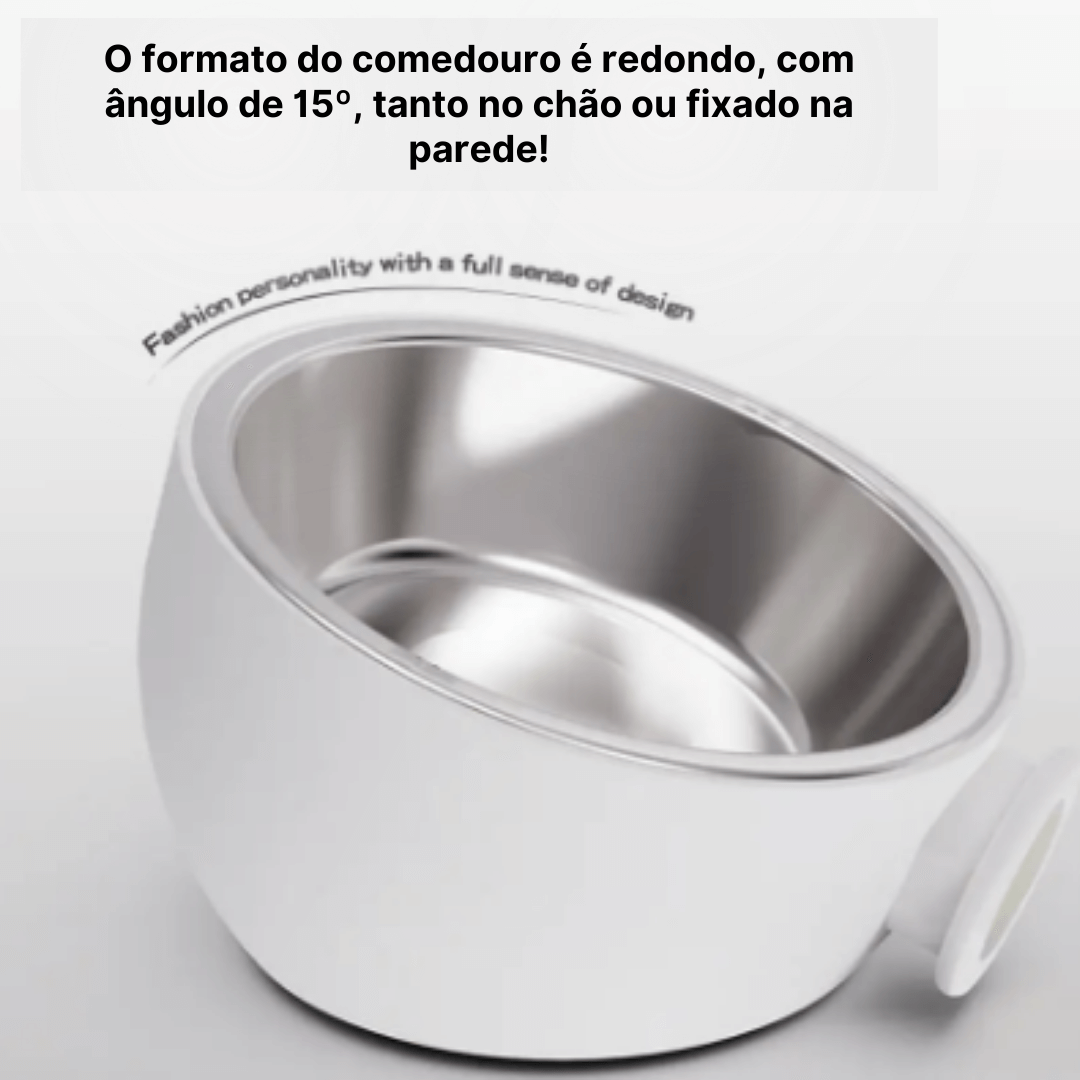 Comedouro Para Cachorro | Com Suporte de Parede - Boompreçopet