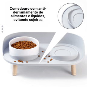 Comedouro Para Cachorro | Duplo Com Suporte - Boompreçopet