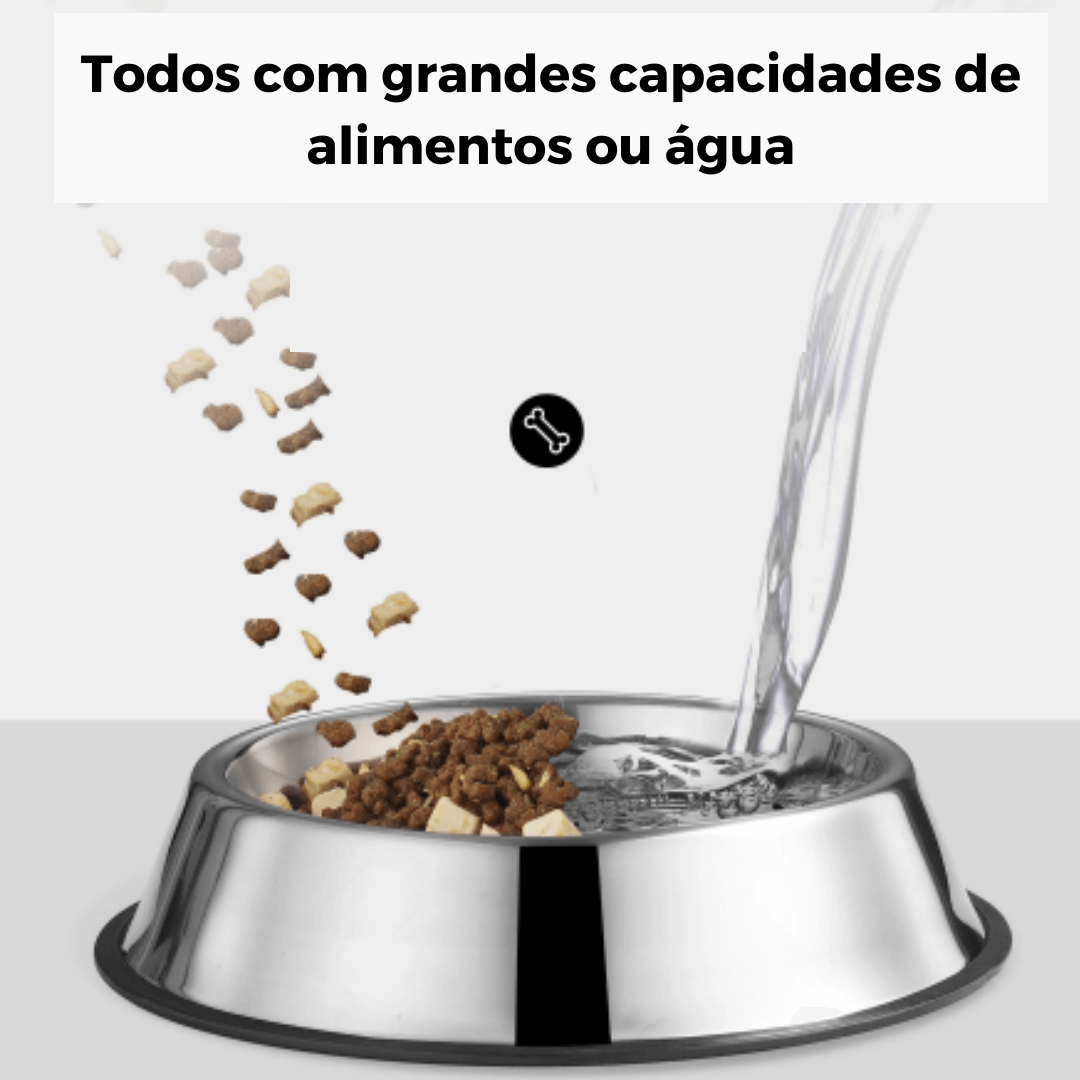 Comedouro Para Cachorro | Inox - Boompreçopet