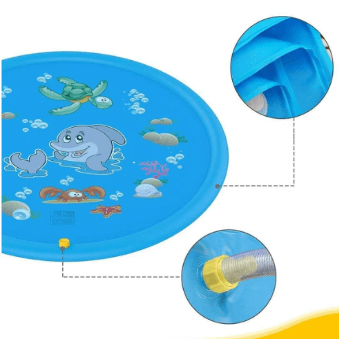 Piscina Para Cachorro | Piscina Chafariz Pet - Azul Claro - Boompreçopet