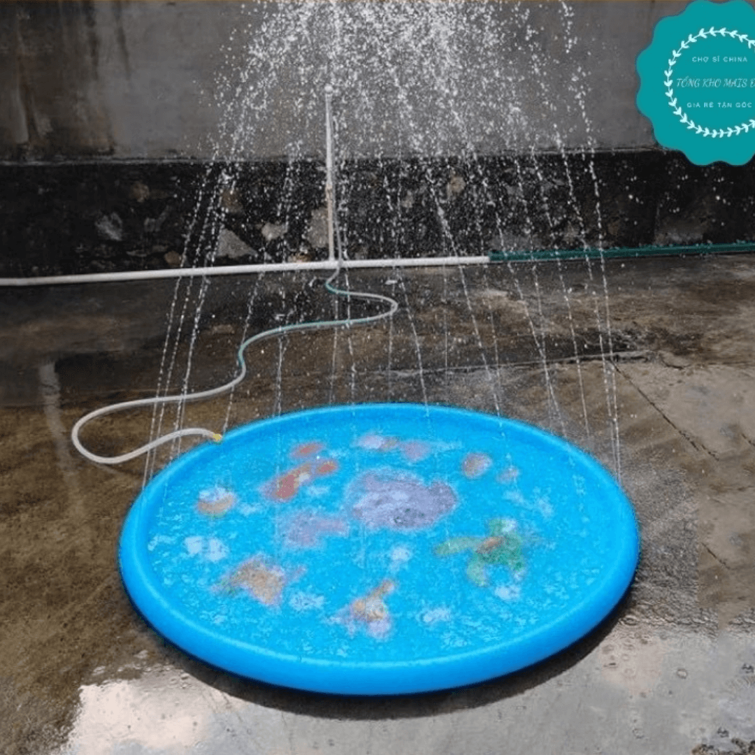 Piscina Para Cachorro | Piscina Chafariz Pet - Azul Claro - Boompreçopet