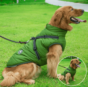 Roupa de Frio Para Cachorro | Colete Impermeável com Gola - Boompreçopet