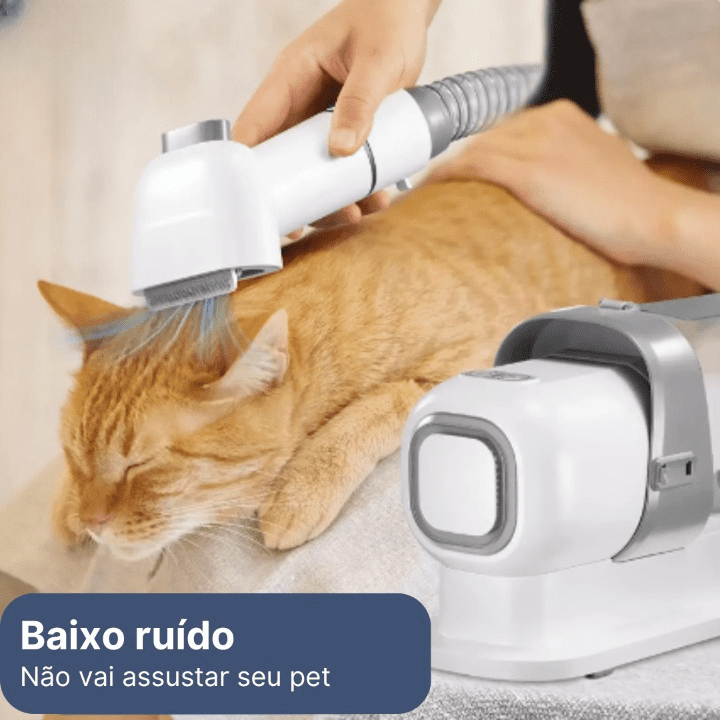 Máquina de Tosar Cão | Com Aspirador Portátil e a Vácuo | Capacidade de 2.3L - Boompreçopet