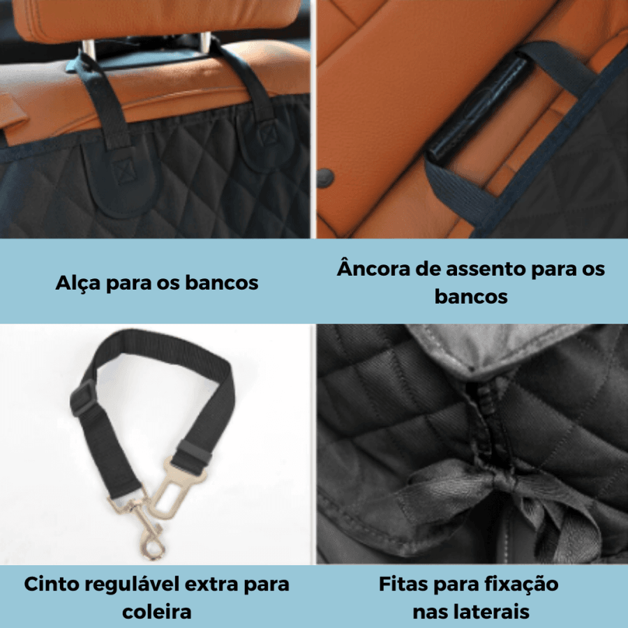 Capa para Cachorro no Carro | Impermeável - Boompreçopet