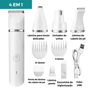 Máquina de Tosa Para Cachorro - 4 em 1 - Boompreçopet