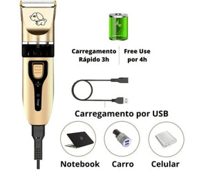 Máquina de Tosar Cachorro Profissional - Boompreçopet