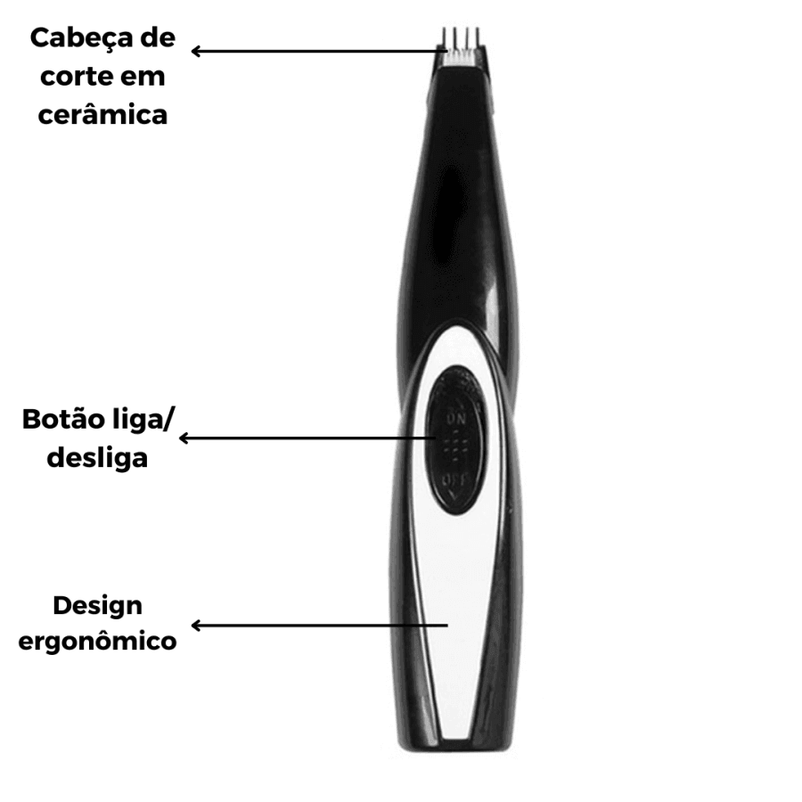 Mini Máquina De Tosar Cachorro Profissional - Boompreçopet